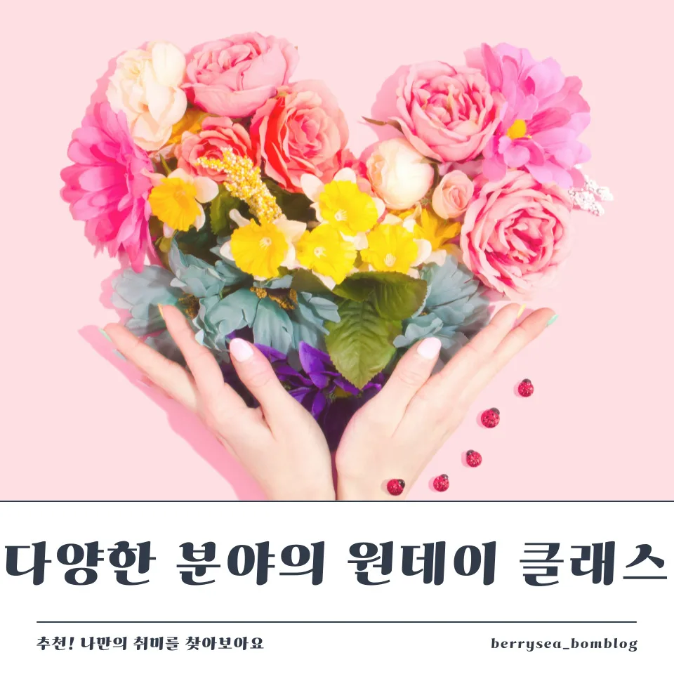 다양한 분야의 원데이 클래스 추천! 나만의 취미를 찾아보세요 2 제목을 입력해주세요 001 40 1