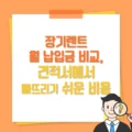 장기렌트 월 납입금 비교, 견적서에서 빠뜨리기 쉬운 비용 4 장기렌트 월 납입금 비교 견적서에서 빠뜨리기 쉬운 비용